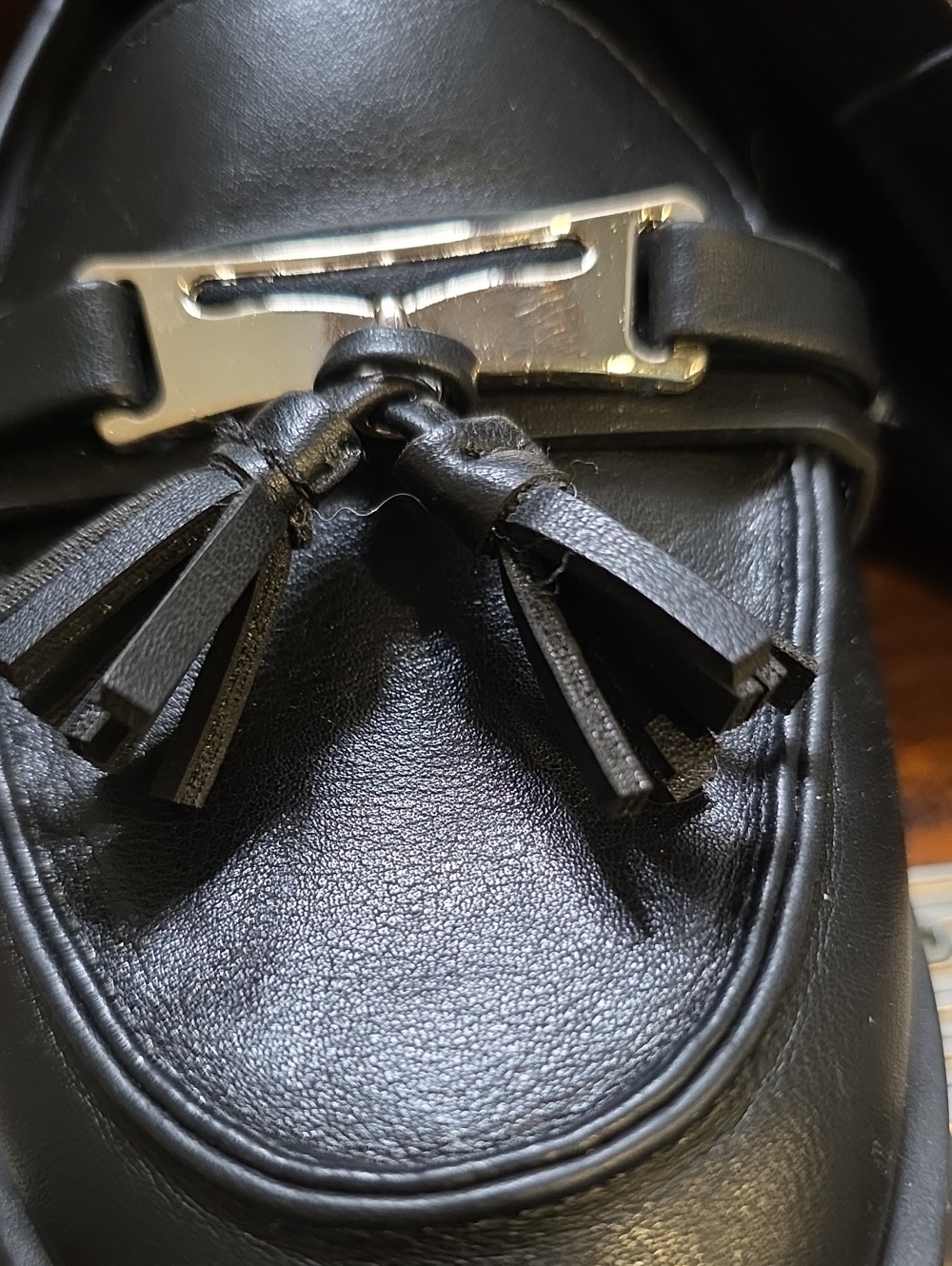 Call It Spring Black Loafers with Tan Insole